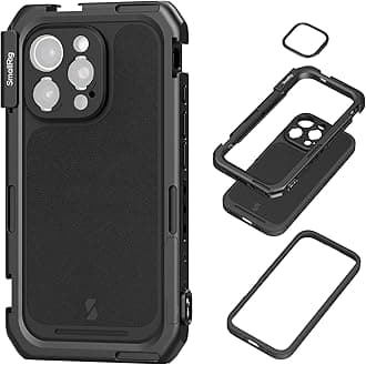 SmallRig Mobile Video Cage for iPhone 16 Pro, Phone Cage with Phone Case with T-Mount Lens Backplate, Support for MagSafe, Quick Release Video Rig for Videography Video Recording Vlog