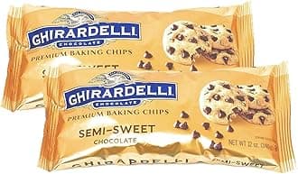 Ghiradelli Semi Sweet Premium Baking Chocolate Chips-12 oz (2 pack bundle)