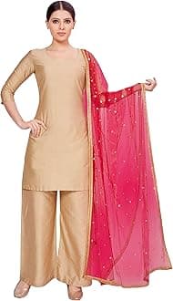 Women's Net sequence Embroidered Full Size Dupatta