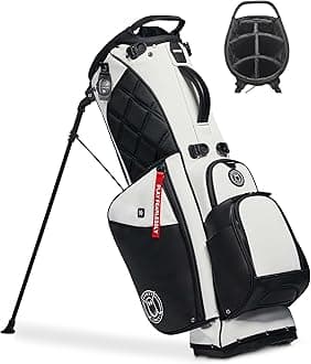 - Ghost Golf Stand Bag - Lightweight Golf Bags for Men & Women, 7-Way Dividers with Premium Materials & Magnetic Pocket - Standing Golf Bag Holds 14 Golf Clubs