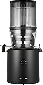 HuromH320 Slow Juicer, Plastic, Black