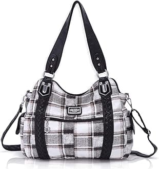 Angel BarceloRoomy Fashion Hobo Womens Handbags Ladies Purse Satchel Shoulder Bags Tote Washed Leather Bag