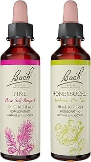 Bach Original Flower Remedies 2-Pack, Let It Go" - Honeysuckle, Pine, Homeopathic Flower Essences, Vegan, 20mL Dropper x2