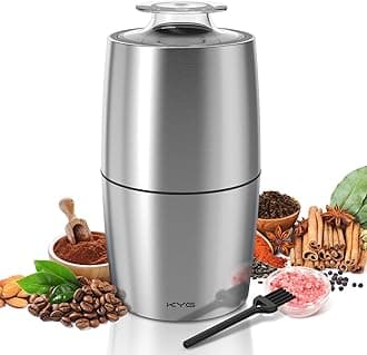 KYG Electric Coffee Grinder - Stainless Steel 300W Motor, 70g Capacity, Low Noise 45dB for Coffee Beans, Spices, etc