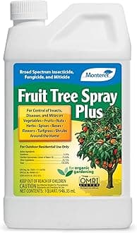 Monterey Fruit Tree Spray Plus – Insecticide & Fungicide for Fruits, Vegetables, Roses & Lawns – Controls Pests & Fungal Diseases – Organic Gardening – 32 fl. oz.