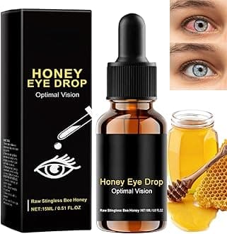 15ml Bee Honey Eye Drops,Honey for Eye,Eye Brightening Drops,Itchy Eye Drops,Eyedrops Dry and Tired Eyes,Tired Eyes Treatment for Eye Health,Soothe the Eyes,Eye Soothing Drops,Eye Drops for Tired Eyes