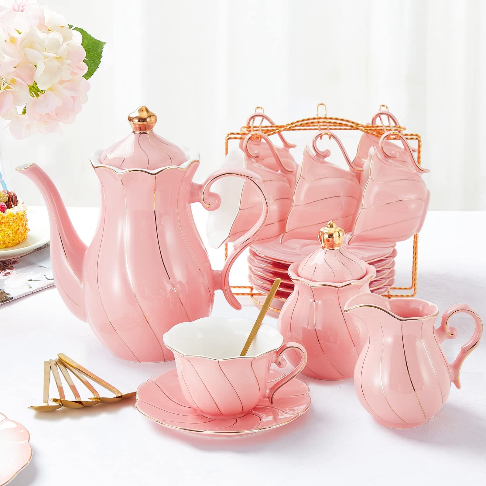 Pink Tea Set
