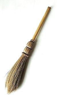 Handmade Bamboo Stick Handle Duster Brush Broom - Compact 16-Inch Size for Easy Handling - Precision Cleaning for Home and Office