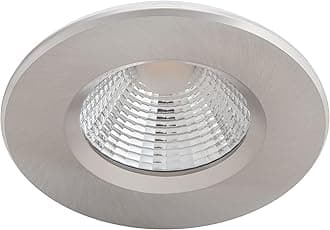 LED Dive Bathroom Dimmable Spotlight 2700K 5.5W IP65 [Warm White - Silver] for Wetroom, Bathroom and Kitchen Lighting