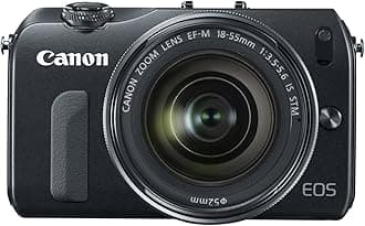 Canon EOS M + EF-M 18-55 mm 18MP CMOS 5184 x 3456 pixels Black - Digital Cameras (18 MP, 5184 x 3456 pixels, CMOS, Full HD, Touch Screen, Black)