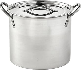 IMUSA Stainless Steel Stock Pot with Lid, 20 Quart, Silver