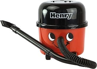 Henry Hoover Desk Vacuum, Officially Licensed Mini Computer and Keyboard Cleaner Portable Lightweight Desk Tidy, Novelty Stocking Stuffer | Paladone, Red