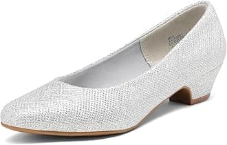 DREAM PAIRS Women's Mila Low Chunky Heel Pump Shoes