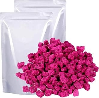 Mkostlich Freeze-dried Dragon Fruit, 2 x 3.52oz Dragon Fruit Snacks with 1 In...