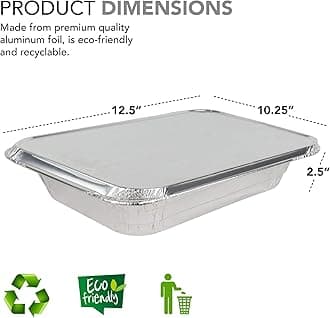 9x13 Aluminium Pans With Lids