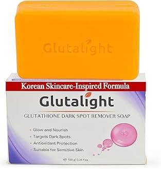- Glutathione Dark Spot Remover Soap | Korean Skincare Hydrating Soap | Hyaluronic Acid, Niacinamide & Ceramide | Achieve Glass Skin Glow | Even Skin Tone & Fades Hyperpigmentation |Pack of 1