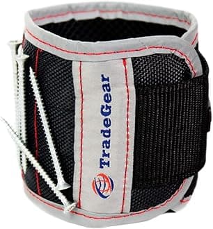Electrician's Belt & Bag Combo - Heavy Duty Electricians Tool Belt Designed for Comfort & Durability - Ideal for All Electricians Tools (Magnetic Wristband)