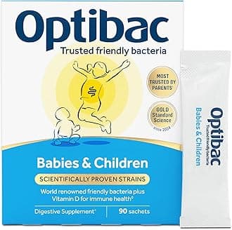 For Babies and Children | Natural Dietary Supplement Daily Intake Recommended | Lactobacillus Acidophilus & Bifidobacterium Infantis (Pack of 90 Sachets)
