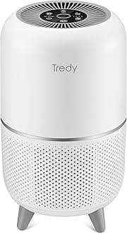 Tredy HEPA Air Purifier for Home 200 Sq.ft Large Room with Air Quality Sensor, Filters The Air, Removes Allergies/Molds/Dust/Smoke/Odor/Pollen/Pets Dander and Other Particles