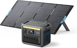SOLIX C1000 Portable Power Station with 400W Solar Panel, 1800W Solar Generator, 1056wh LFP (LiFePO4) Battery, 6 AC Outlets, Up to 2400W for Home, Power Outages, and Outdoor Camping