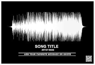 Personalized Sound wave Art Poster or Canvas, Custom Soundwave Art Print Canvas, Qr Code Scan, Custom song, Gift for Music Lover, Valentine's Day, Christmas, Birthday, Anniversary style 14