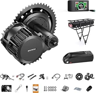 Bafang 1000W Mid Drive Kit with Battery,48V/52V Bafang HD BBS03 Ebike Conversion Kit for BB68/100/120MM Moutain Bike,Road Bike,City Bike,Tricycle,Fat Tire Bike