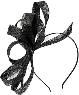 Caprilite Vegan Sinamay Fascinator Headband Wedding Hoop Ladies Day Ascot Races