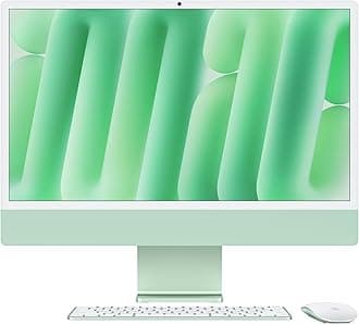 Apple iMac All-in-One Desktop Computer with M4 chip with 10-core CPU and 10-core GPU: Built for Apple Intelligence, 24-inch Retina Display, 16GB Unified Memory, 512GB SSD storage; Green
