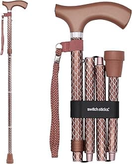 Switch Sticks Aluminum Adjustable Folding Cane and Walking Stick