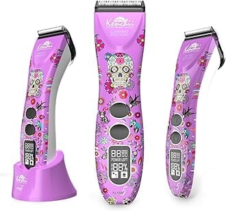 Kenchii Flash 5 Purple Limited Edition - 5-in-1 Digital Cordless Clipper - Precision Pet Grooming: Trim, Shape, and Style Effortlessly USB-C Charging