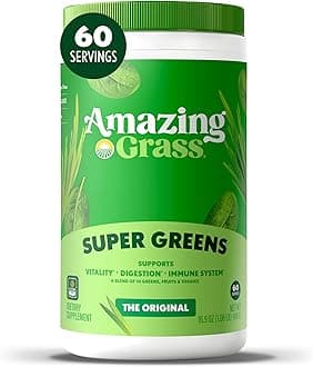 Amazing Grass - Green Superfood All Natural Drink Powder 60 Servings Original 78458