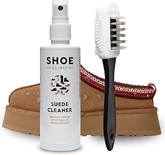 Suede Cleaner and Suede Protector 125ml | Deep Cleans & Protects | Use on Dress Shoes, Trainers, Boots, Heels, Sandals