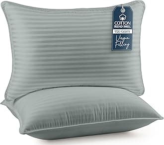 Utopia Bedding Bed Pillows for Sleeping Standard Size (Light Grey), Set of 2, Cooling Hotel Quality, for Back, Stomach or Side Sleepers