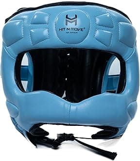HIT N MOVE® Air Armor Face Saver Boxing Headgear for Men and Women, Lightweight Protective Gear for MMA, Kickboxing, Martial Arts, Training & Sparring and Combat