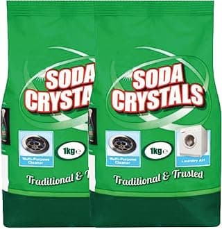 Soda Crystal 1kg (Pack of 2) - All-Purpose Cleaning Crystals | Multi-Purpose Cleaner for Home and Kitchen | Removes Stains, Grease, and Grime Effectively