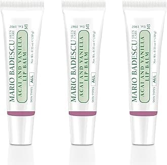 Mario Badescu Moisturizing Lip Balm for Dry Cracked Lips, Infused with Coconut Oil and Shea Butter, Ultra-Nourishing Lip Care Moisturizer for Soft, Smooth and Supple Lips