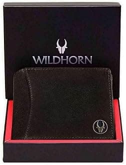 WildHorn Top Grain Leather Wallet for Men I Ultra Strong Stitching I 2 Currency Compartments (Dark Brown Hunter)