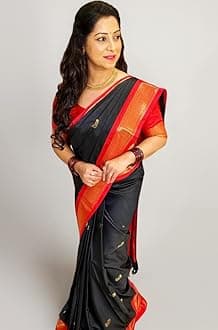 SGF11 Women's Kanjivaram Soft Lichi Silk Saree With Blouse Piece