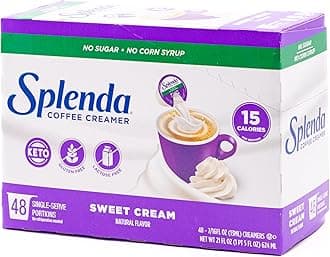 SPLENDA Single Serve Coffee Creamer Cups, Sugar Free Sweet Cream, 48 Count