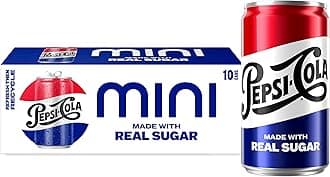 Real Sugar Soda Mini Cans, 7.5oz Mini Cans, (10 Pack) (Packaging May Vary) ​