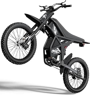 Upgraded GT73/GT73PRO Electric Dirt Bike for Adults 2400W/3000W, Max 37/50 MPH & 85 Mile Long Range Ebike with 25" Motorcycle Tires, 1747Wh/2160Wh Dual Battery E Bike, Full Suspension