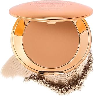 Miracle Flawless Pressed Powder - 2 Natural Medium Shade - Compact Setting Powder with Rose Flower Extract and Sweet Almond Oil - Helps Finish and Refine the Look of Makeup
