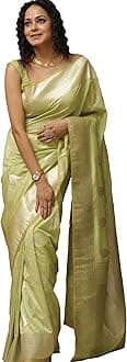 Women's Banarasi Saree Pure Kanjivaram Silk Saree Soft new ladies 2025 Design Wear Pattu Sarees Latest Sadi Party Sari collections With Blouse Piece (San Pari-224)