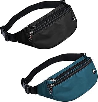 Fanny Pack for Men Women, Waterproof Sports Waist Bag Pack, Belt Bag for Travel Hiking Running