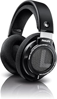 Audio Philips SHP9500 Hifi Precision Stereo Over-Ear Headphones (Black)
