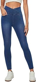 IUGA Stretchy Skinny Jeans for Women High Waist Pull on Jeggings Sweatpant Jeans Tummy Control Jean Leggings with Pockets