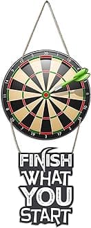 Artvibes Dart Board Printed Wooden Wall Hanging with Quotes for Home Decor | Office | Gifts | Living Room | Bedroom | Wooden Decorative Items | Modern Decoration | wall Art Paining(WH_5703N)