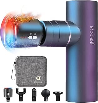 Thermacool Massage Gun Deep Tissue with Heat and Cold Head, Full-Metal Electric Portable Hand Held Massager Gun for Back, Body Sore Muscles, Pain Relief