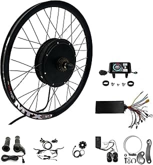 72V 3000W 24"/26"/27.5"/29" MTX39 Rear Wheel Ebike Conversion Kit