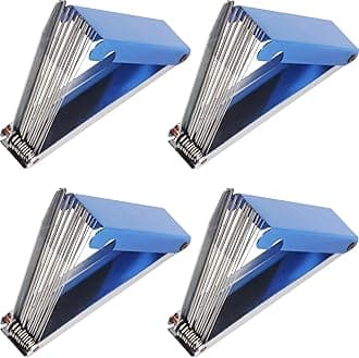 Herain Welding Tip Cleaner, Carb Carburetor Cleaner and Torch Nozzle Tip Cleaner Set for Cleaning Engine Carburetors, Gas Orifices, Sprinklers, Shower Heads(12 Wire Set Plus a Flat File) (4)